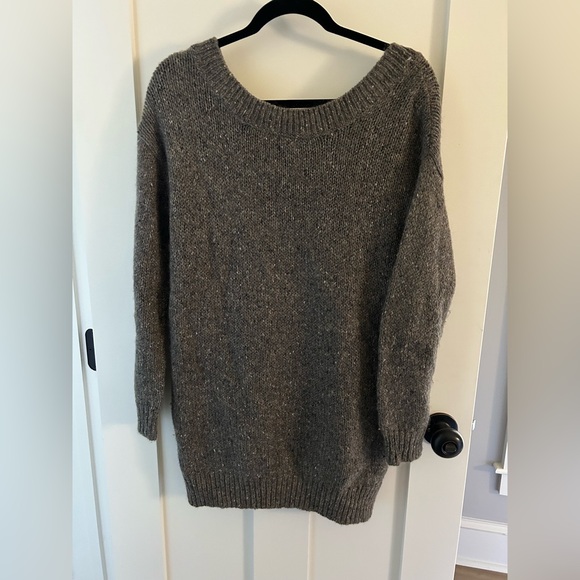 Vince Sweaters - Vince Pullover Marled Metallic Wide Neck Sweater